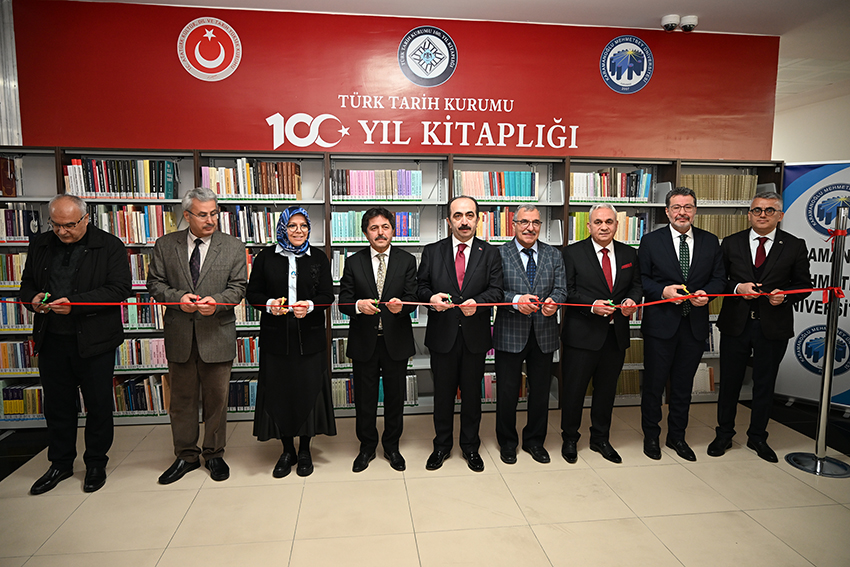 KMÜ’DE “TÜRK TARİH KURUMU 100. YIL KİTAPLIĞI” AÇILDI