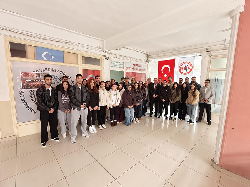 KARAMAN’DA ŞEHİT AİLELERİNE BAYRAM ZİYARETİ