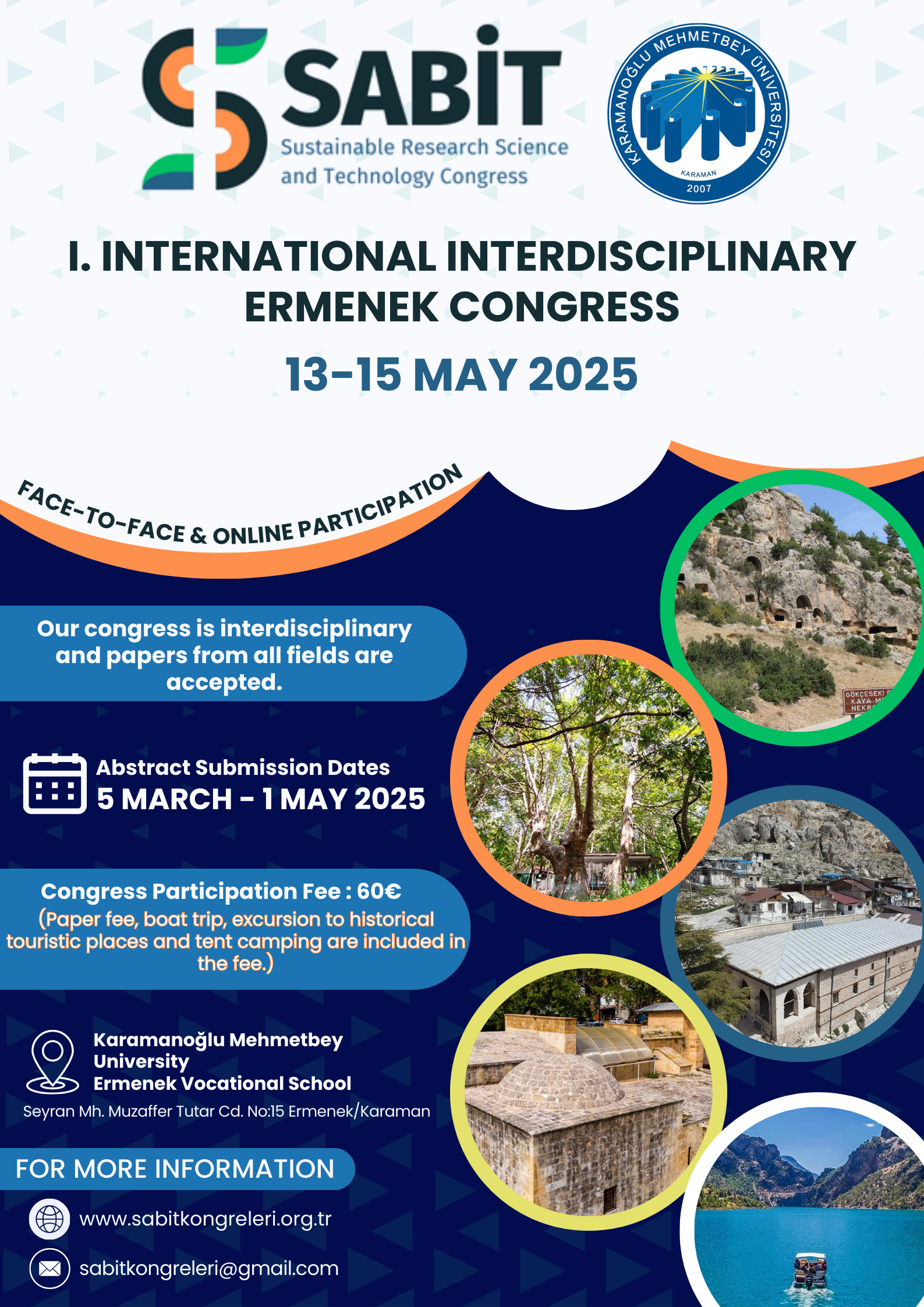 I. INTERNATIONAL INTERDISCIPLINARY ERMENEK CONGRESS 13-15 MAY 2025