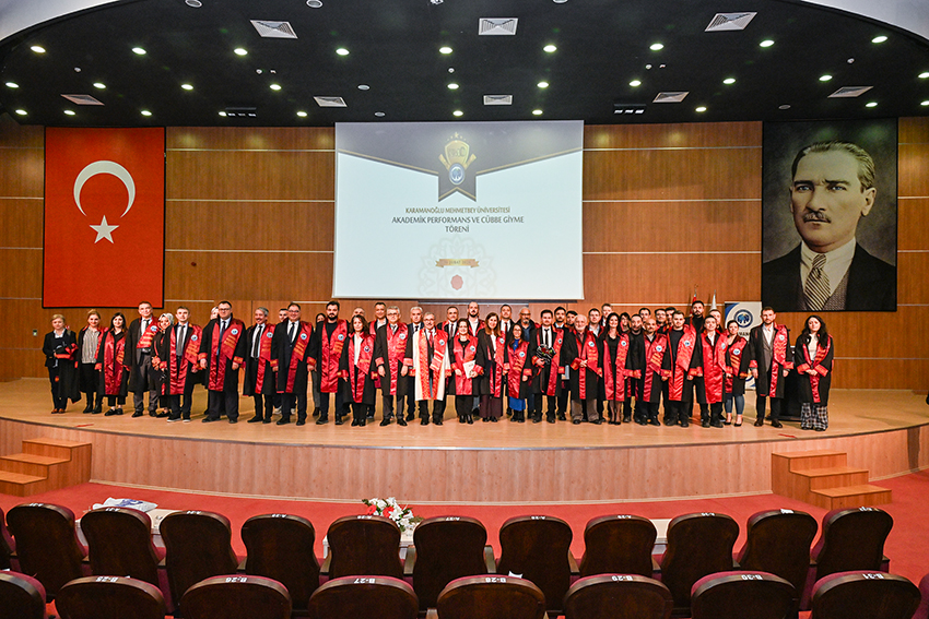 Academic Performance and Academic Robe Ceremony was held at Karamanoğlu Mehmetbey University