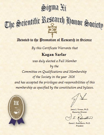 Sigma Xi Sertifika