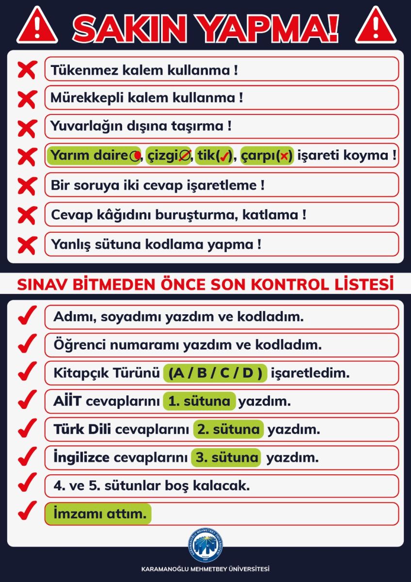 Optik Form Örneği 3