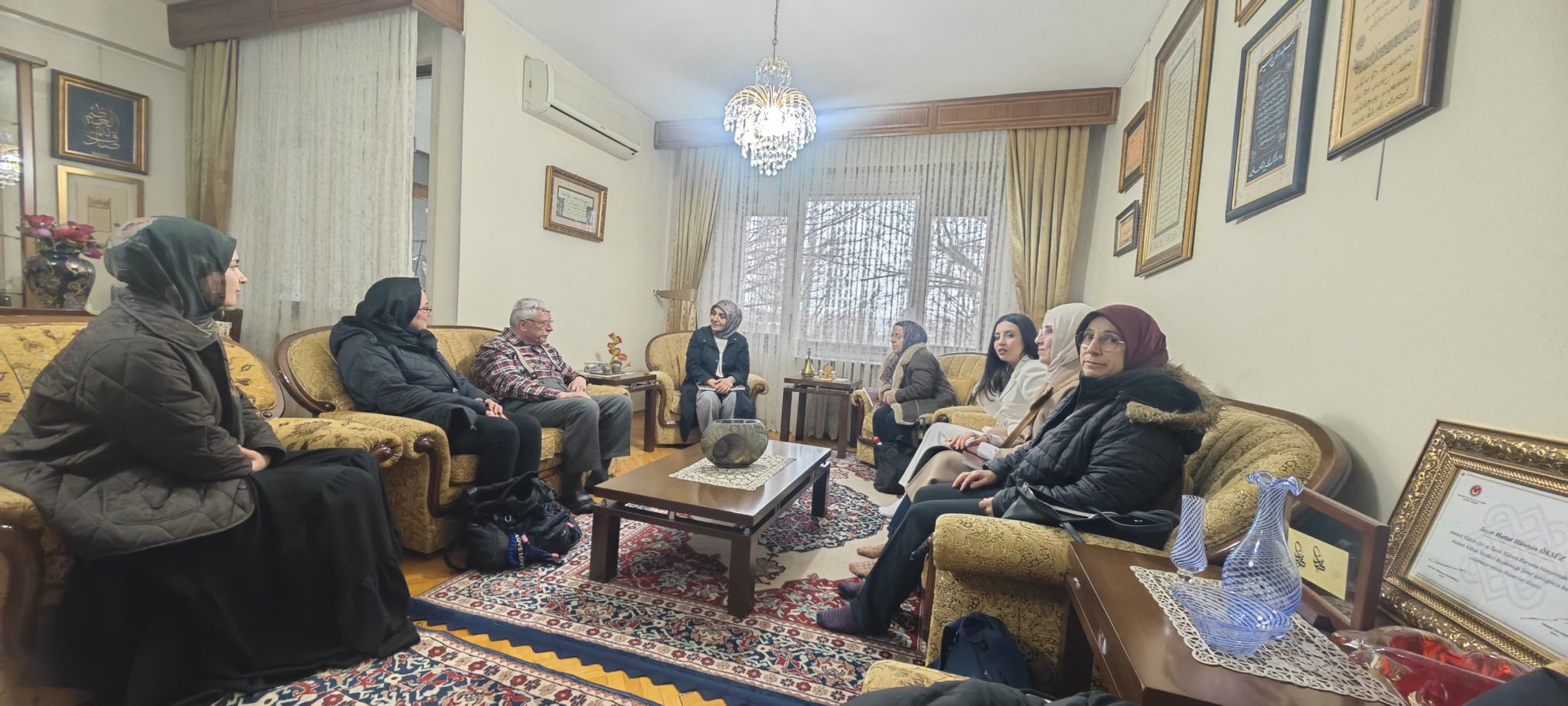 Hattat Hüseyin Öksüz ziyareti