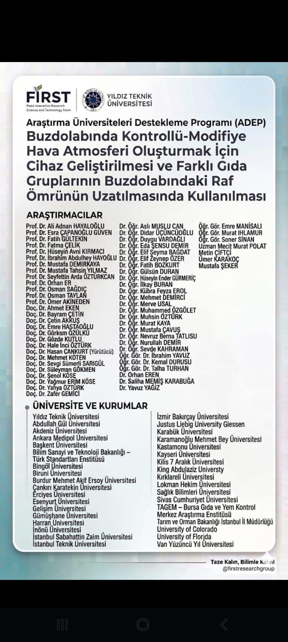 Öğretim Elemanlarımızdan Doç. Dr. Süleyman Gökmen, Buzdolabında Gıda Raf Ömrünü Uzatacak Uluslararası Projede Araştırmacı Olarak Yer Alıyor