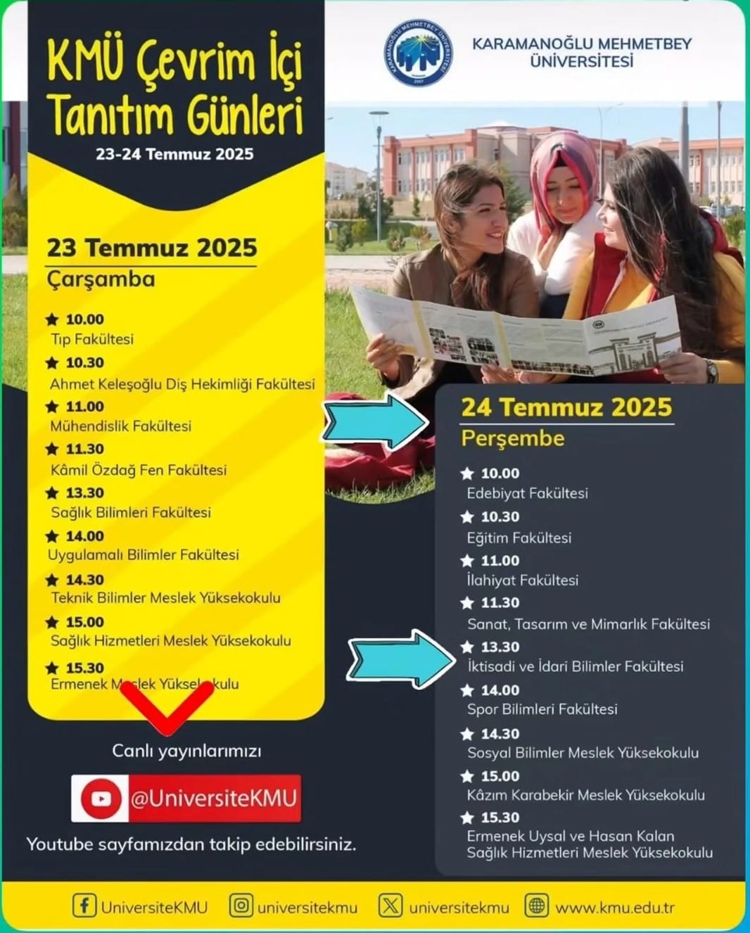 KMÜ Çevrimiçi Tanıtım Günleri