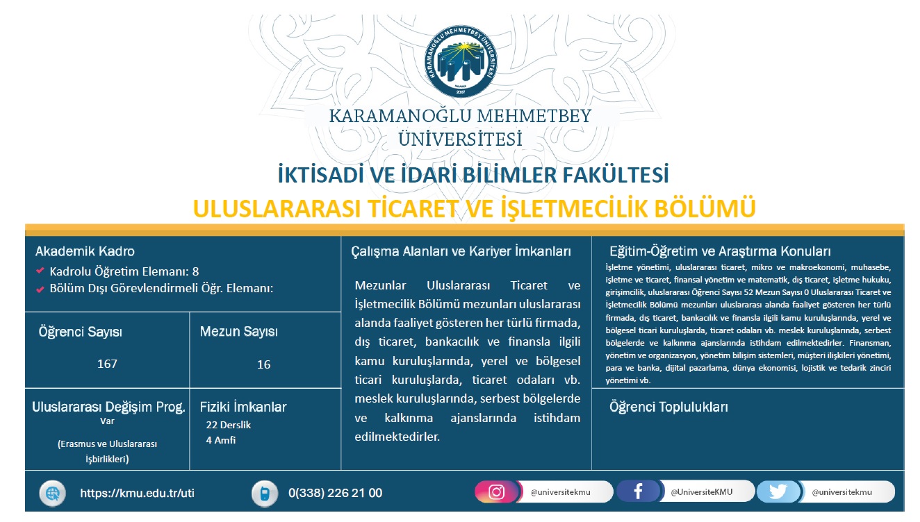 BÖLÜMLERİMİZ