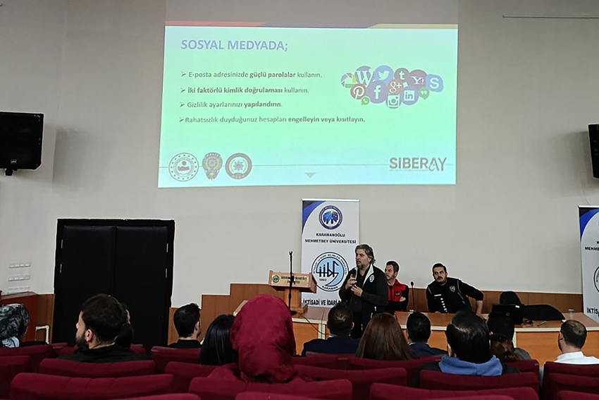 FAKÜLTEMİZDE “SİBER GÜVENLİK VE BAĞIMLILIKLA MÜCADELE” SEMİNERİ DÜZENLENDİ