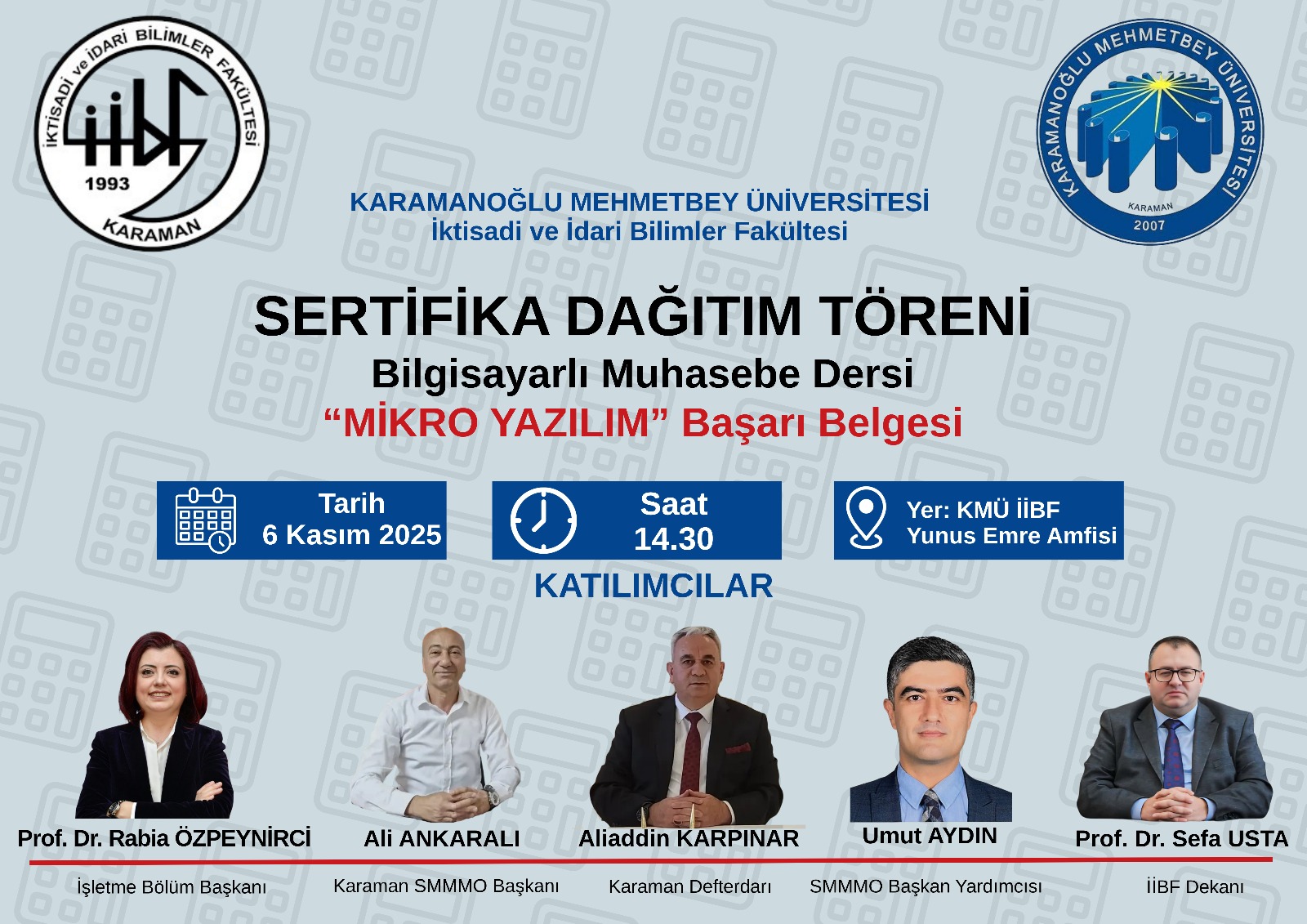 SERTİFİKA DAĞITIM TÖRENİ