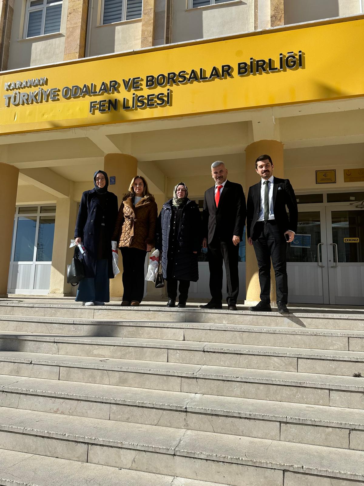 Kimya Bölümü Öğretim Üyelerimizin 8 Mart Dünya Kadınlar Günü Kapsamında Karaman TOBB Fen Lisesi Ziyareti