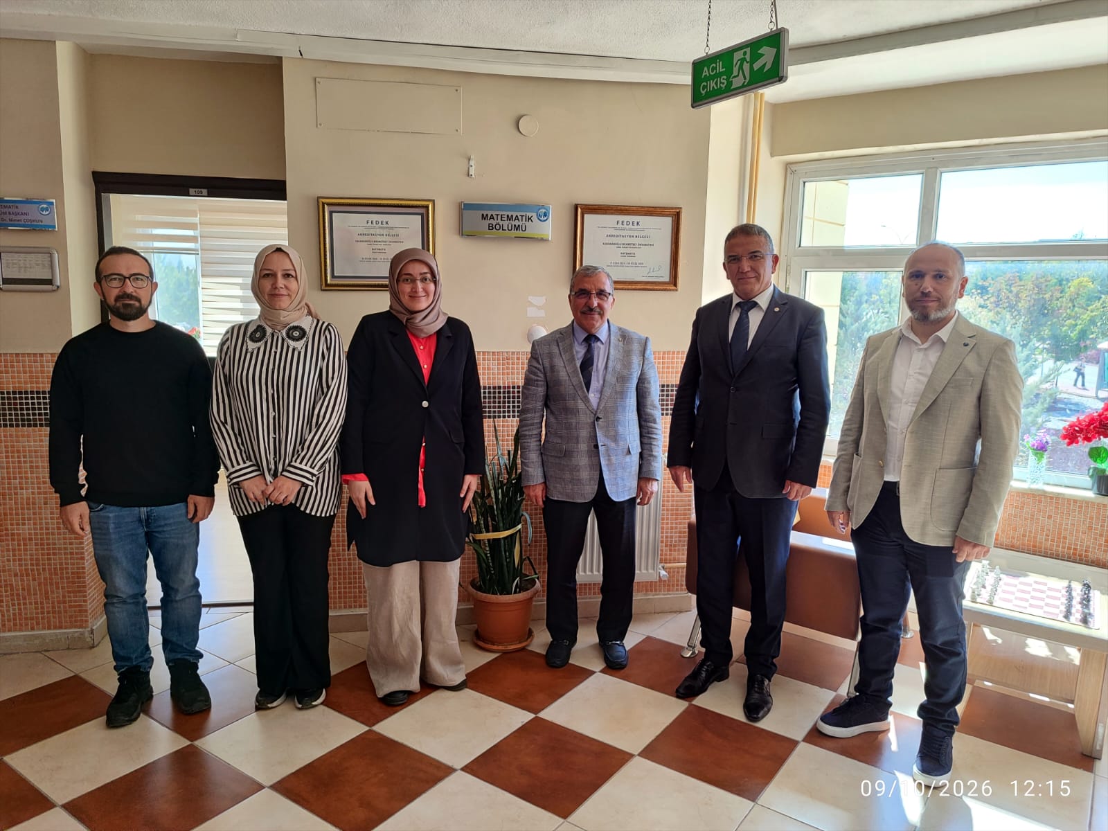 Rector Prof. Dr. Mehmet Gavgalı Visits Department of Mathematics Following the Academic Board Meeting