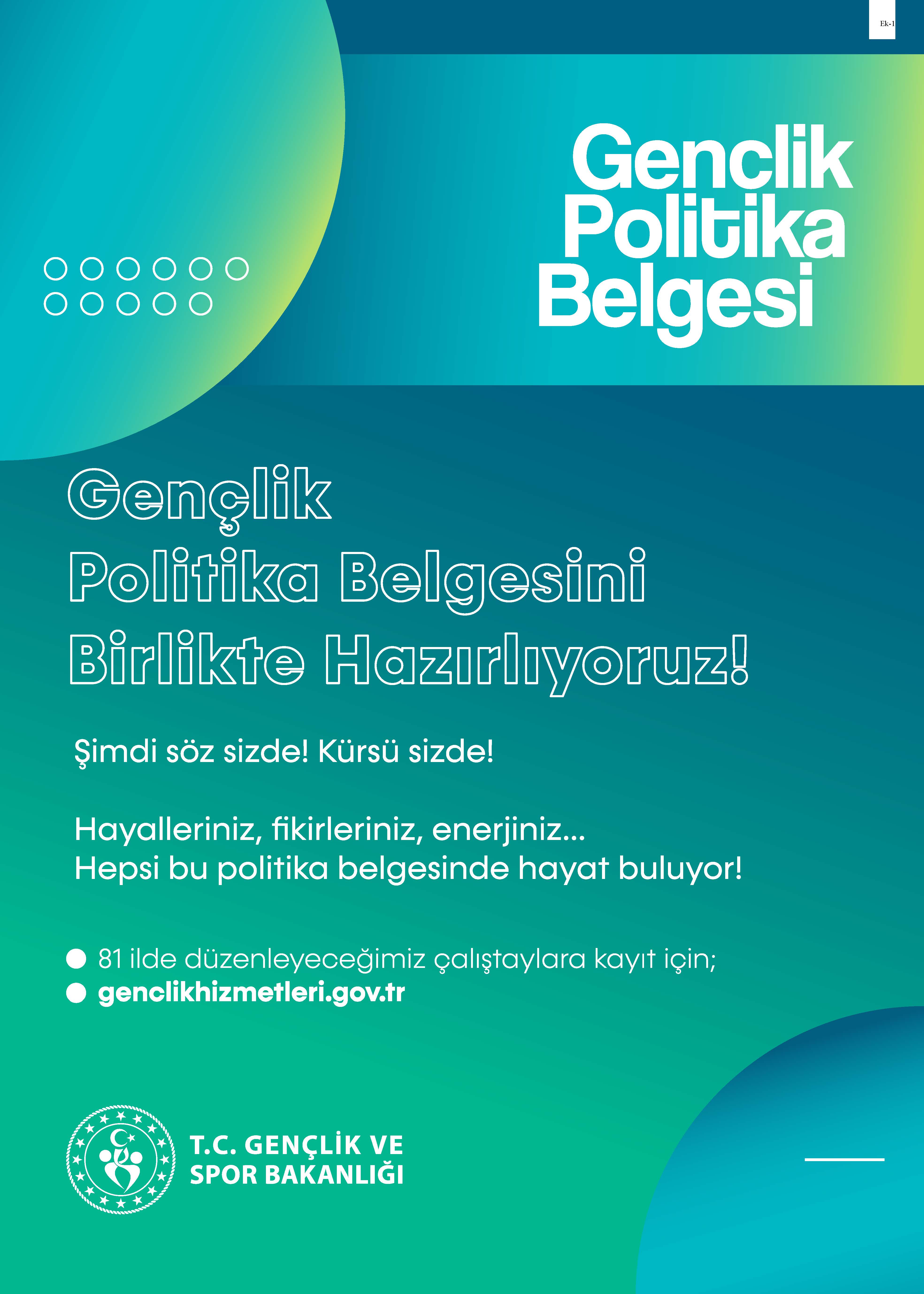 Gençlik Politika Belgesi Vizyon Çalıştayları