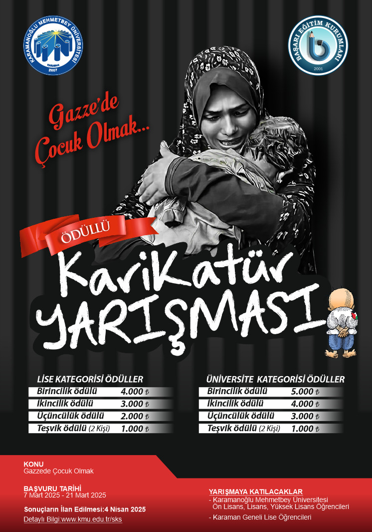 Gazze'de Çocuk Olmak Konulu Ödüllü Karikatür Yarışması