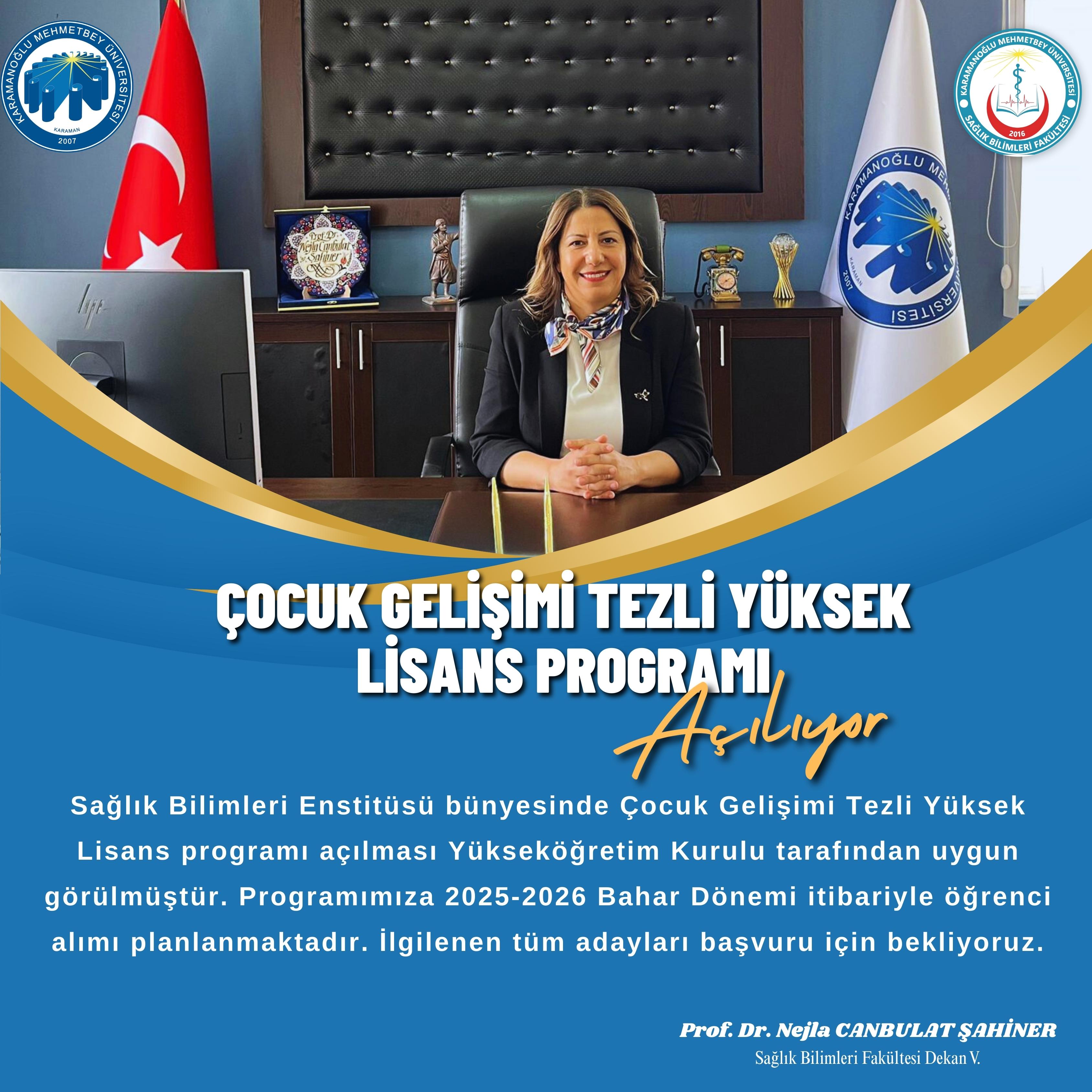 Çocuk Gelişimi Tezli Yüksek Lisans Programı Açılıyor