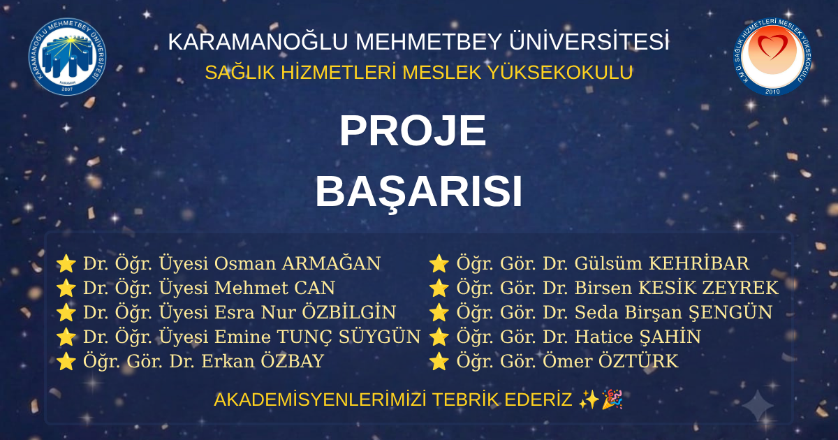 Akademisyenlerimizden Proje Başarısı