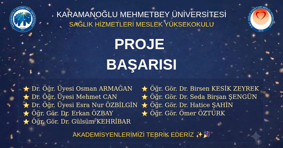 Akademisyenlerimizden Proje Başarısı