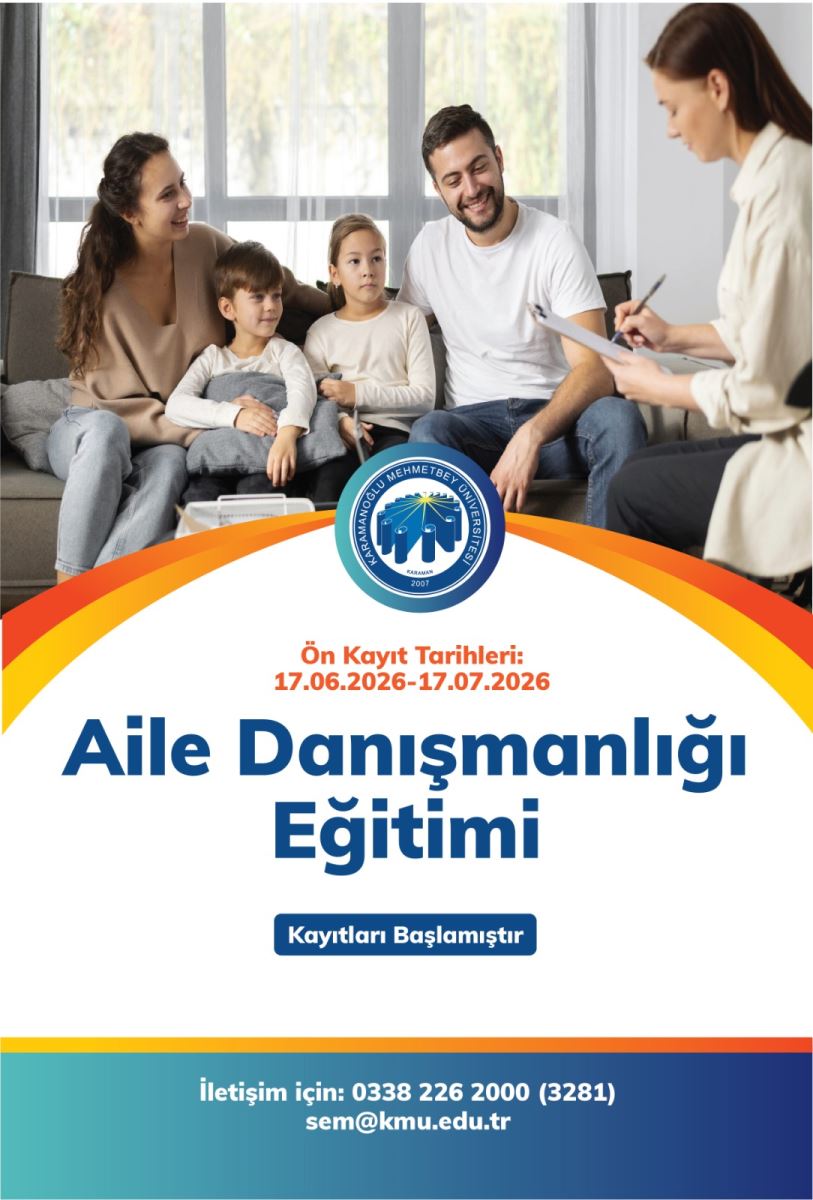 AİLE DANIŞMANLIĞI SERTİFİKA PROGRAMI KMU SEM'DE BAŞLIYOR!