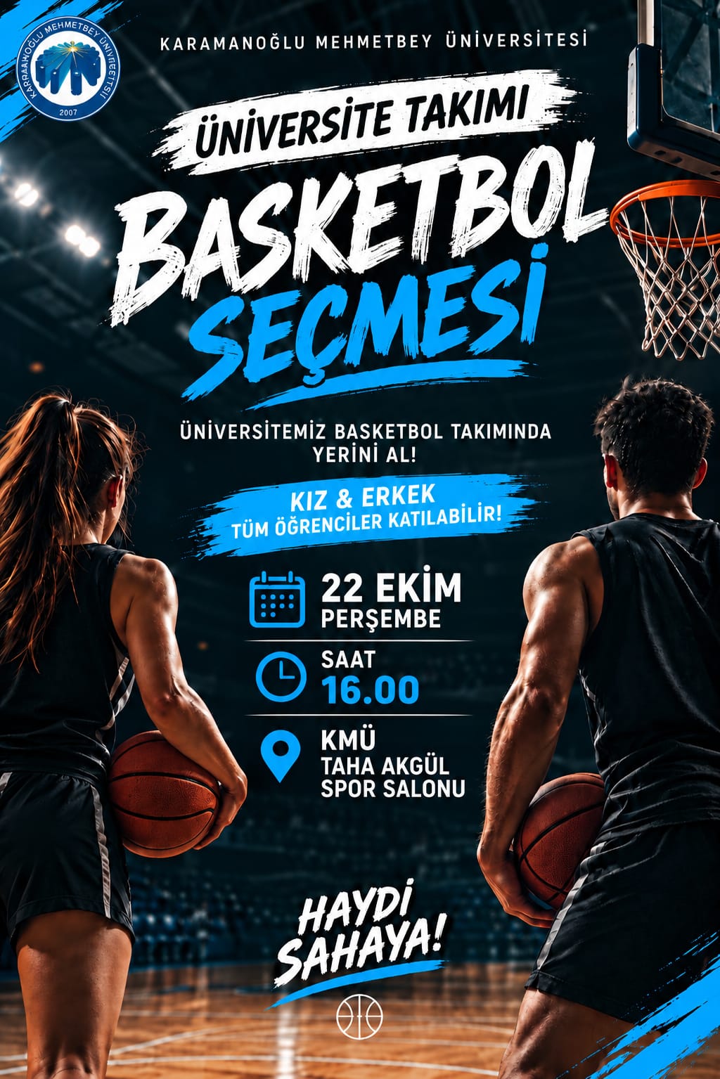 Üniversitemiz Basketbol Takımı Seçmeleri