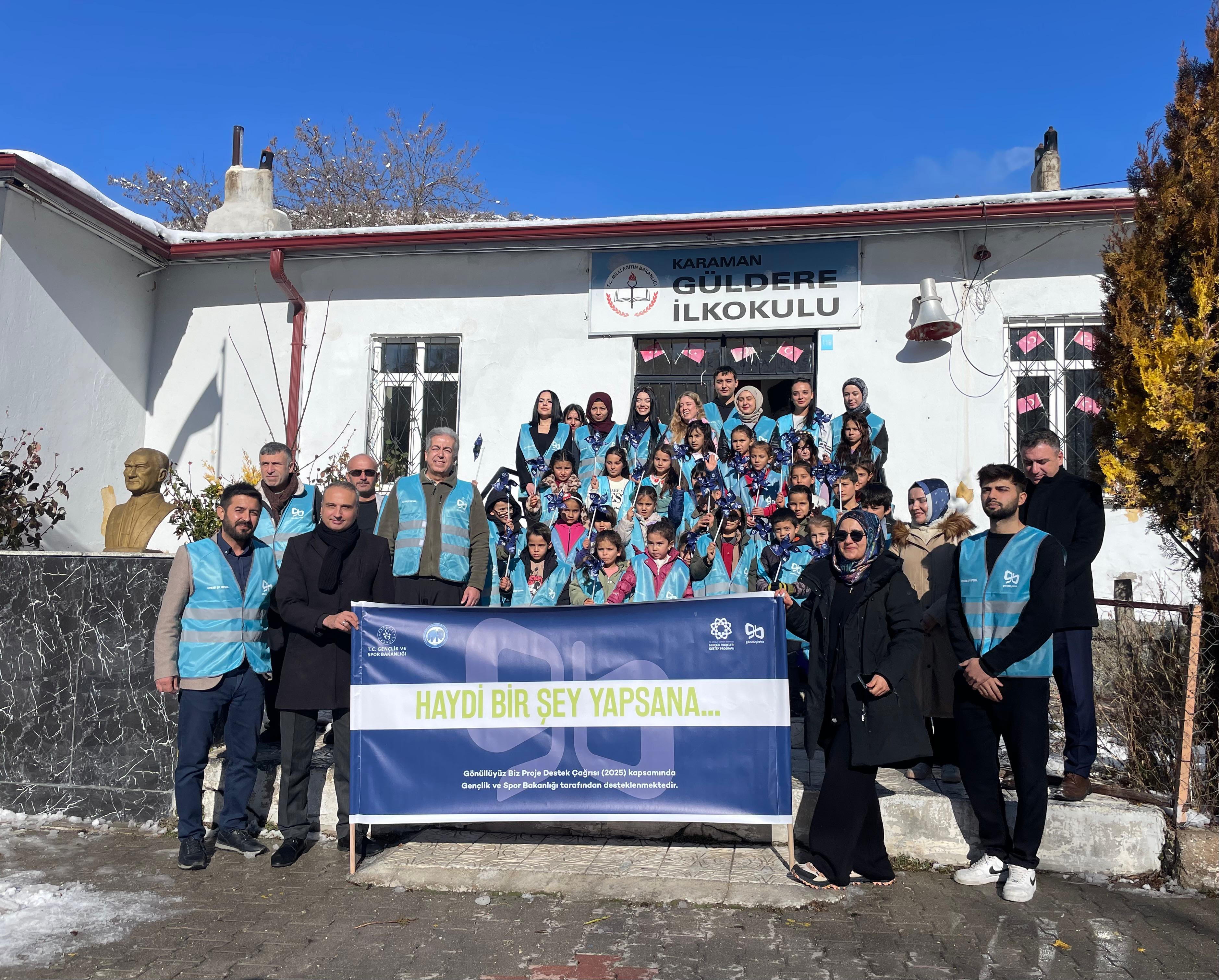 Öğr. Gör. Dr. Durmuş Ali ÇARKACI Koordinatörlüğünde “Haydi Bir Şey Yapsana” Gönüllülük Projesi Karaman Güldere Köyü İlkokulu’nda Gerçekleştirildi