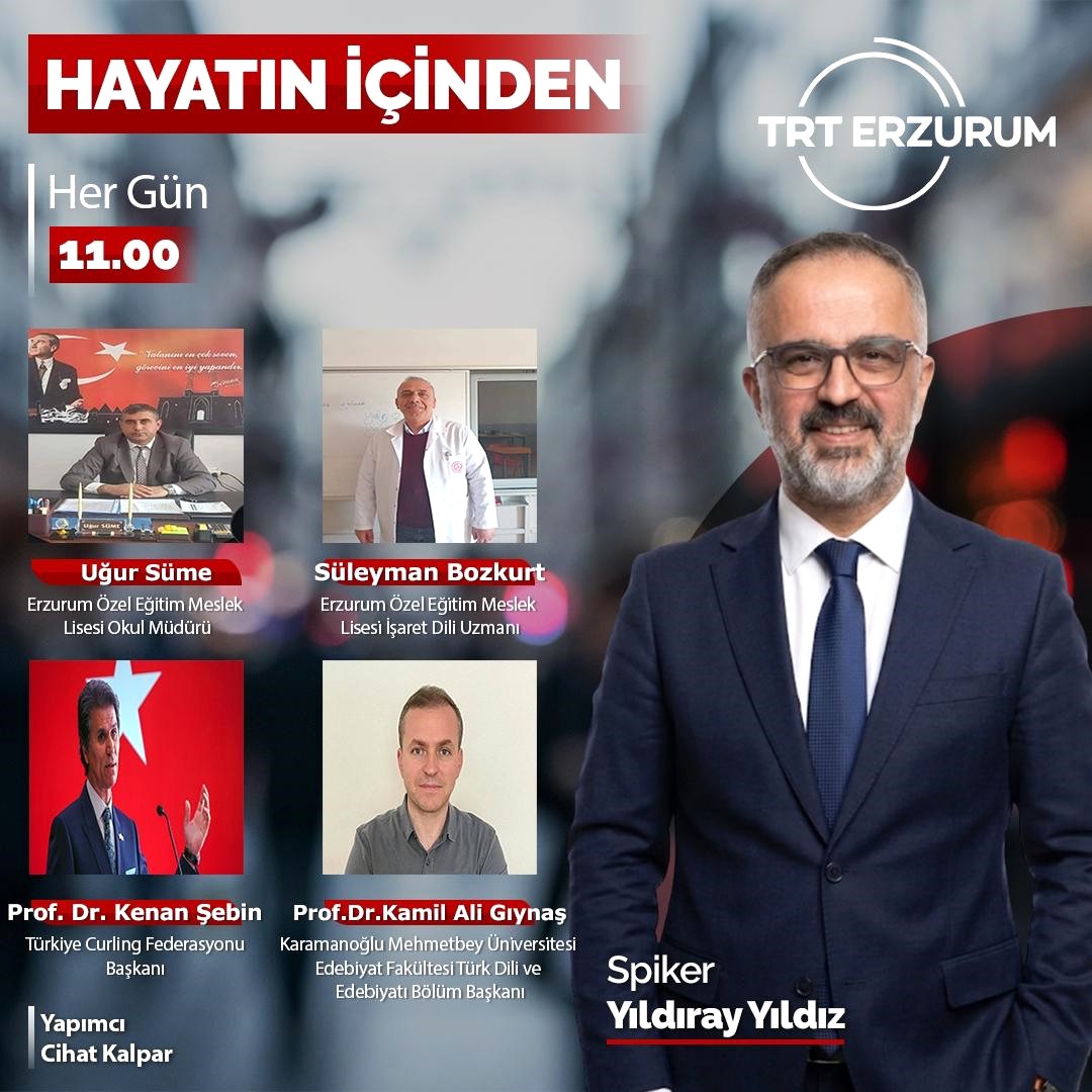 Prof. Dr. Kamil Ali GIYNAŞ, TRT Erzurum Radyosu yayınına katıldı.
