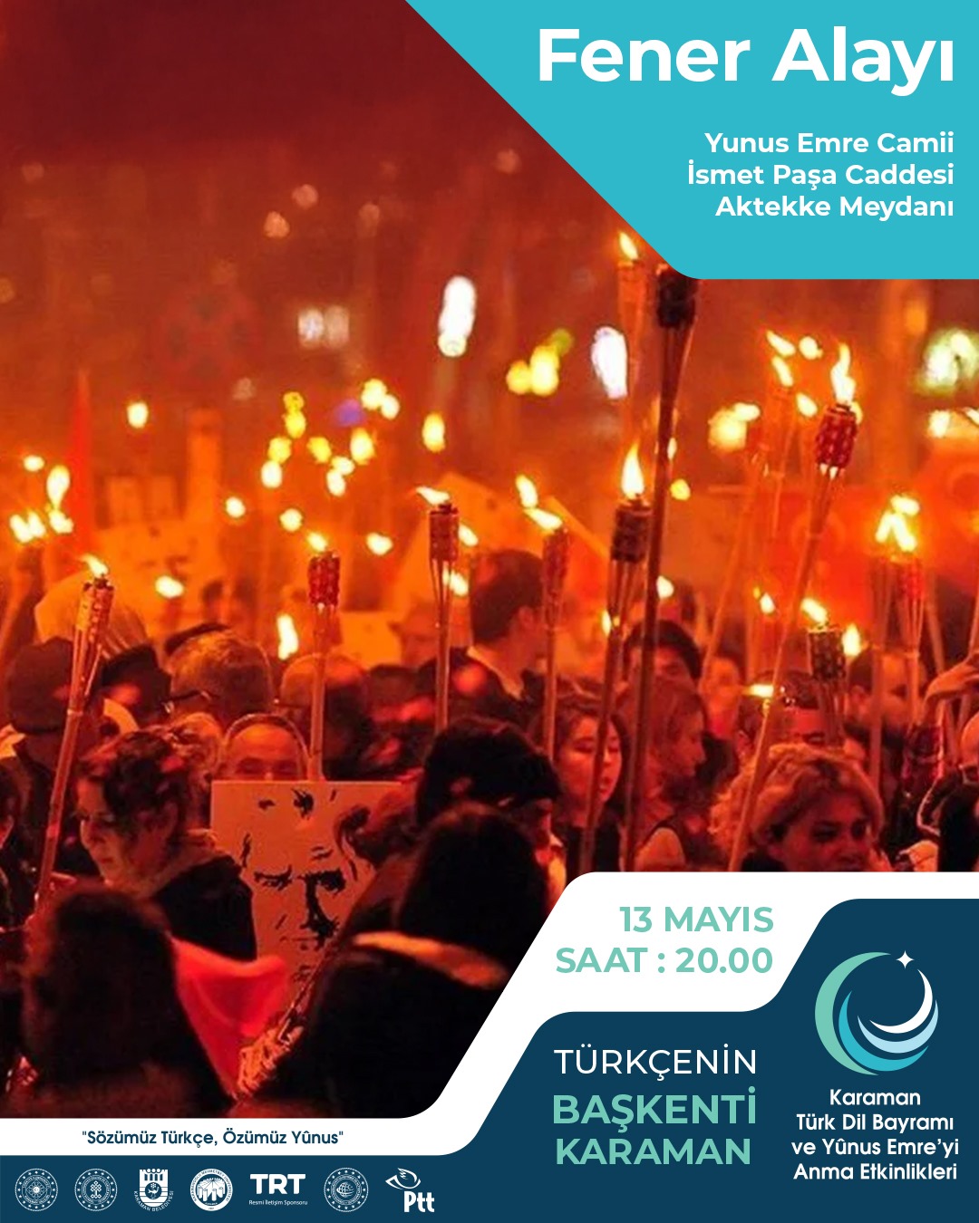 748. Karaman Türk Dil Bayramı ve Yunus Emre'yi Anma Etkinlikleri 09-13 Mayıs 2025 tarihleri arasında gerçekleştirilecektir.