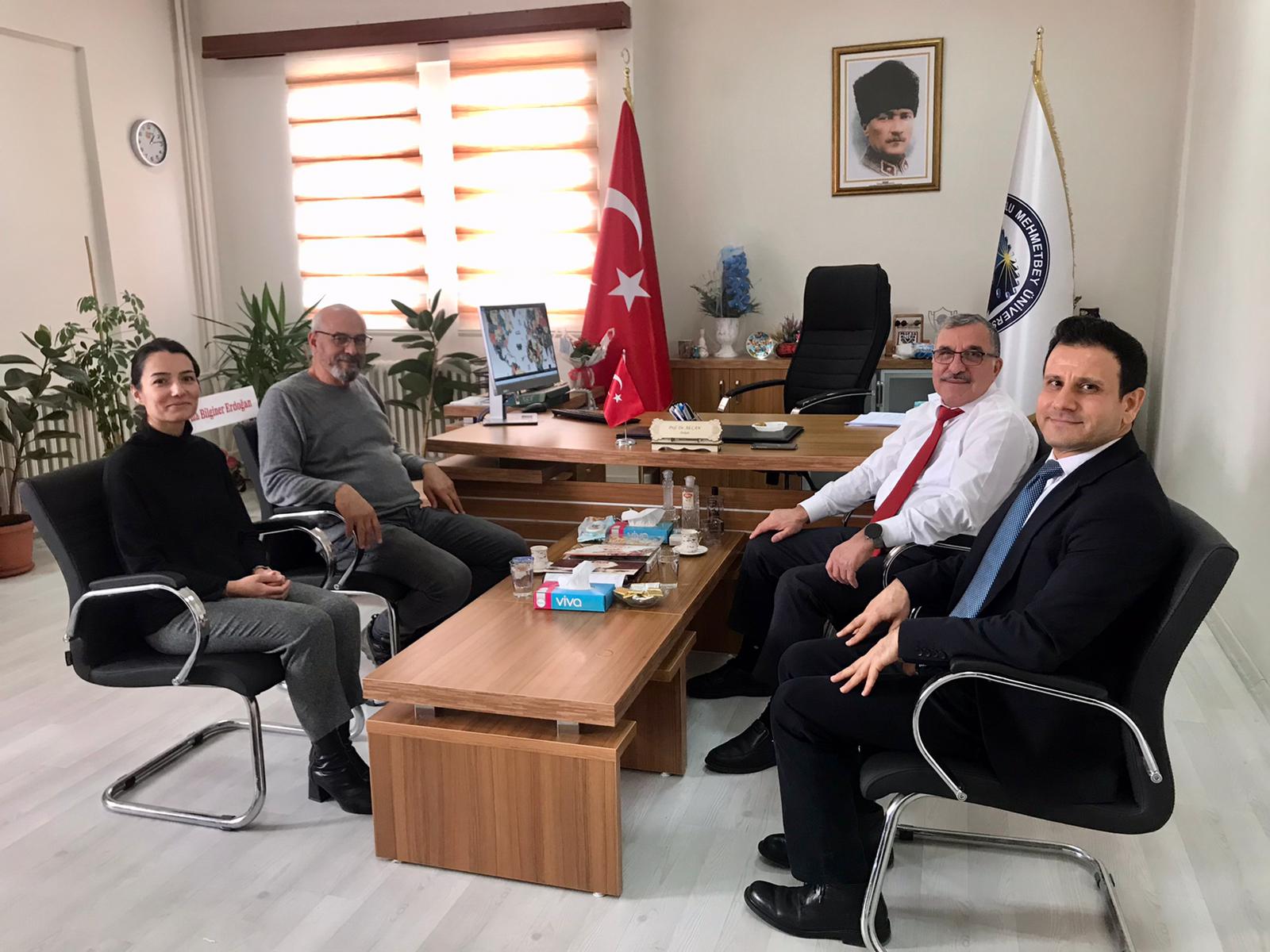 Rektörümüzden Fakülte Dekanımız Prof. Dr. Ali CAN’a Tebrik Ziyareti