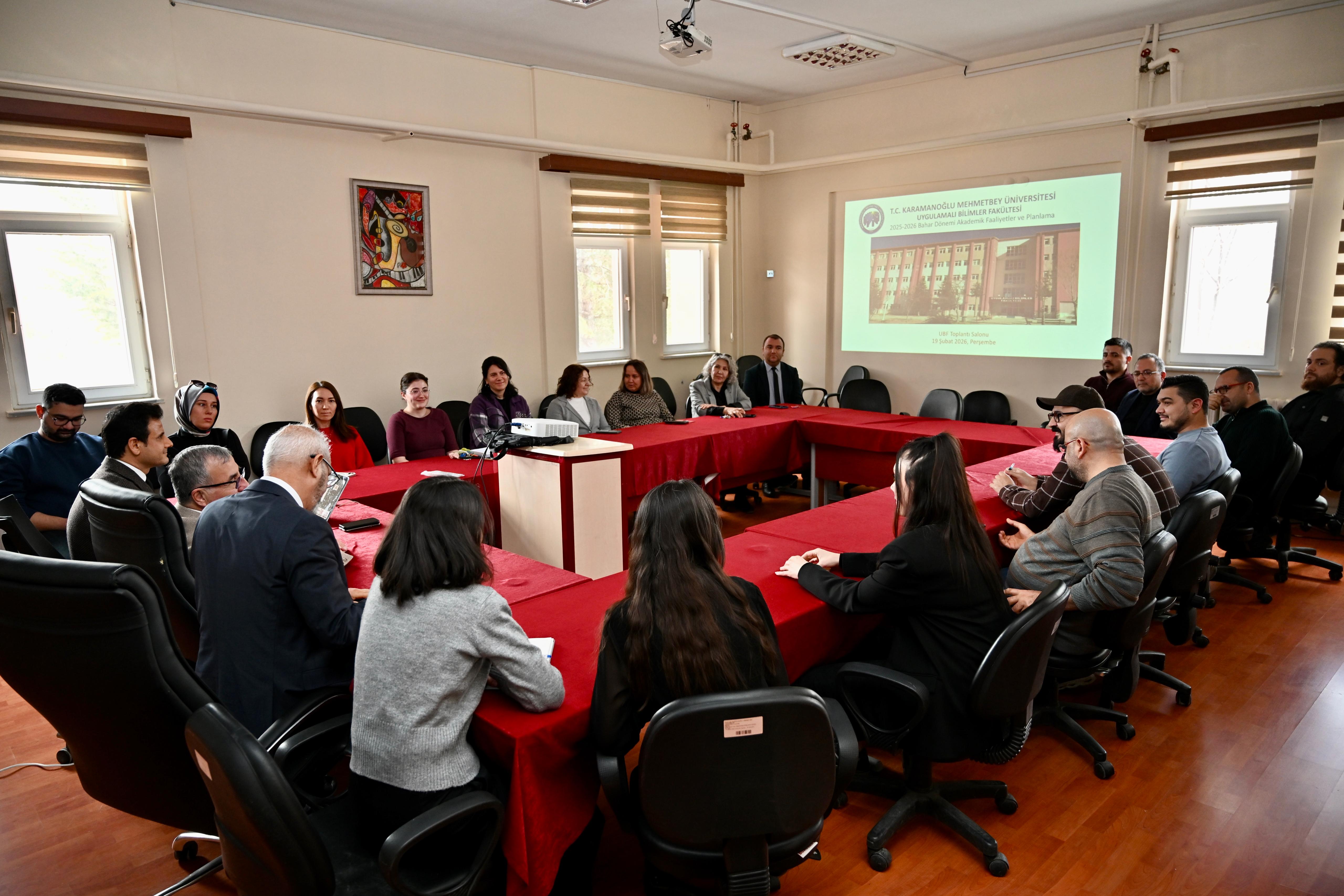 2025-2026 Eğitim-Öğretim Yılı Bahar Yarıyılı Akademik Kurul Toplantımızı Gerçekleştirdik