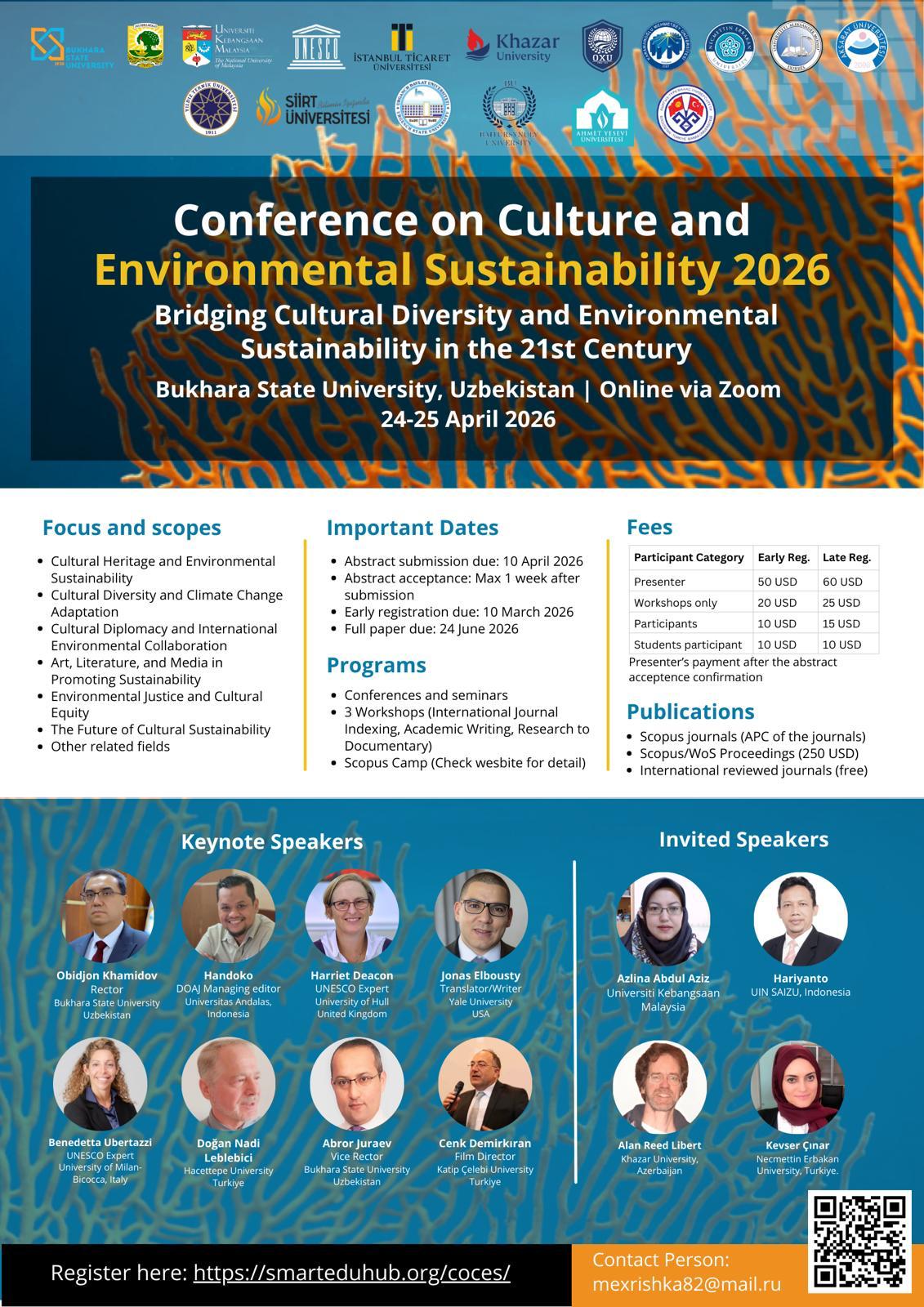 Conference on Culture and Environmental Sustainability 2026