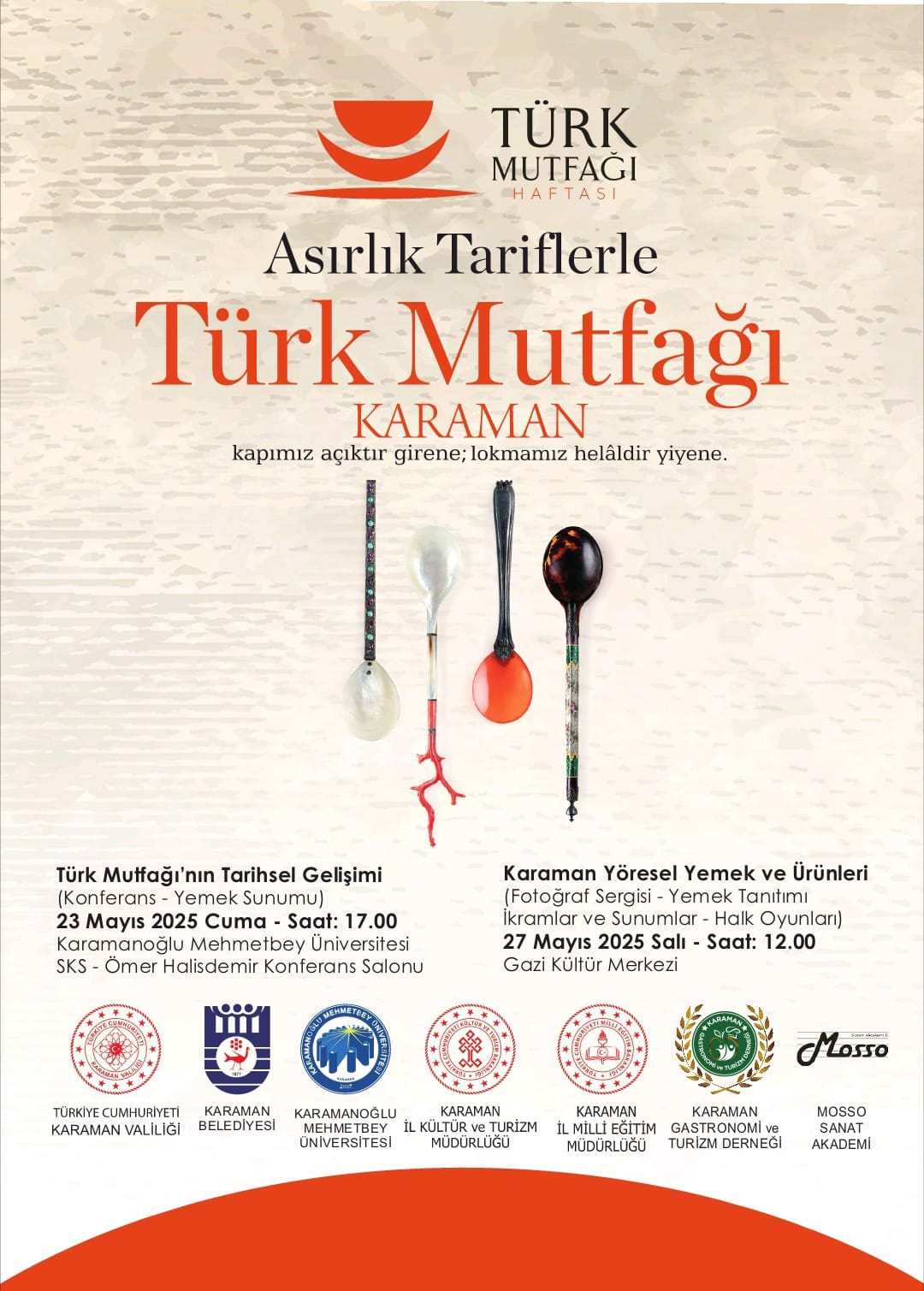 Türk Mutfağı Haftası Etkinlik Afişi