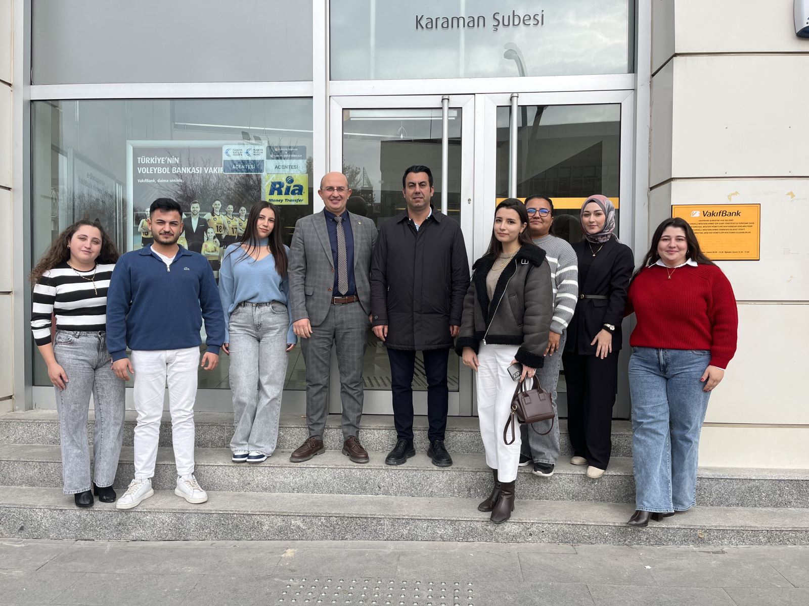 KMÜ UBF Bankacılık ve Sigortacılık Topluluğu’ndan VakıfBank Karaman Şubesi’ne Ziyaret