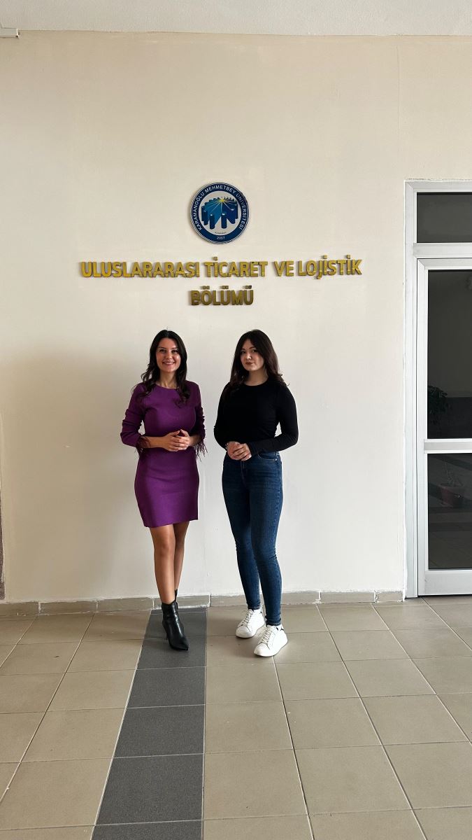 Uluslararası Ticaret ve Lojistik Bölümümüze Ukrayna’dan Erasmus Öğrencisi Valeria Tsarenko