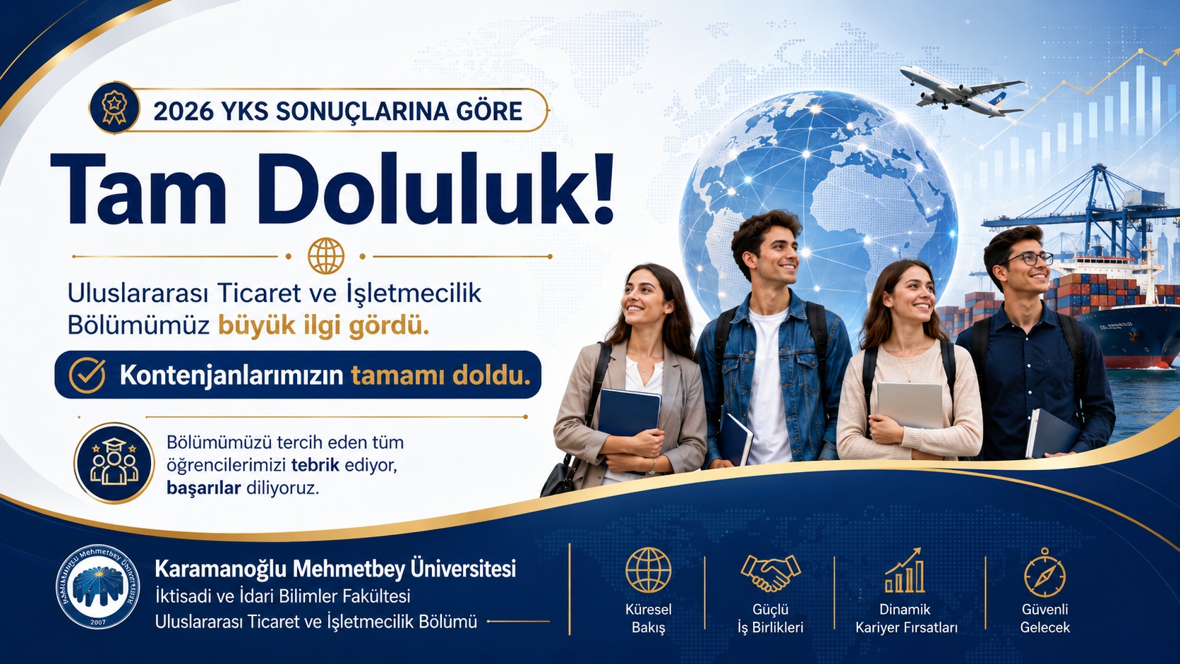 Gençlerin Tercihi Uluslararası Ticaret ve İşletmecilik Bölümü